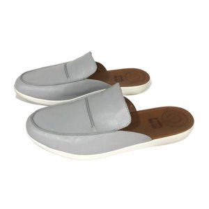 FITFLOP | Serene Grey Leather Slip on Loafers